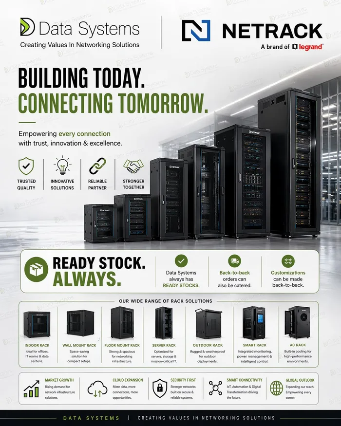 The Netrack range of indoor, wall mount, floor mount, server, outdoor, smart and air-conditioned racks