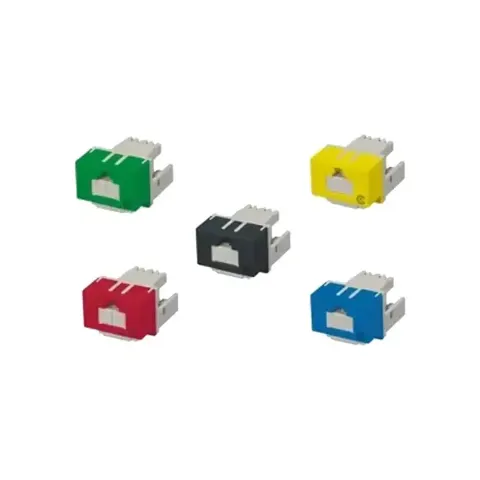 SX-Series Modular Jack, RJ45, Cat6 Unshielded, with Shutter