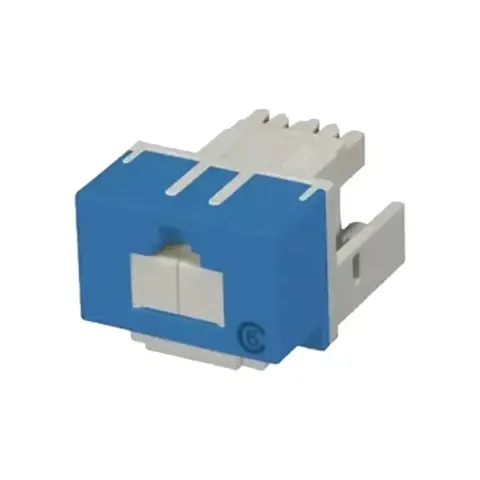 SX-Series Modular Jack, RJ45, Cat6 Unshielded, with Shutter, Blue