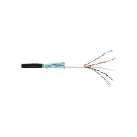 Copper Cable, category 6, indoor/outdoor UTP, 4-pair, 24 AWG, black