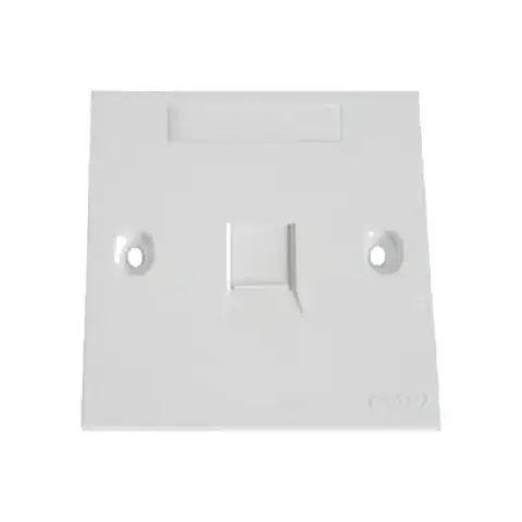 2-Port Single Gang Standard Faceplate, Almond