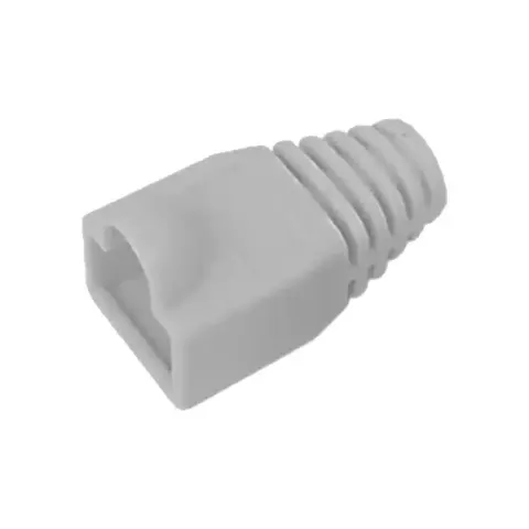Modular Plug Boot, for category 5E and 6/6A EMT plugs, 6.5 mm max cable OD, 2400 per box, gray