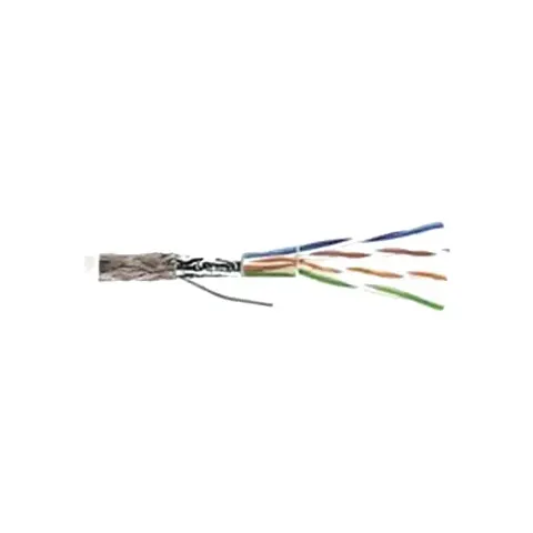 Copper Cable, category 5e, 4 pair, SF/UTP, LSZH, 24 AWG solid, 500 m, white