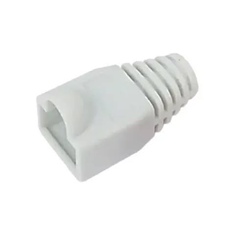 Modular Plug Boot, for category 5E and 6/6A EMT plugs, 5.5 mm max cable OD, 2400 per box, white