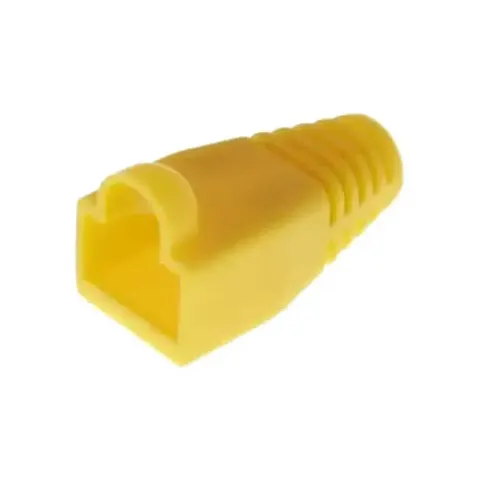 Modular Plug Boot, for category 5E and 6/6A EMT plugs, 5.5 mm max cable OD, 2400 per box, yellow