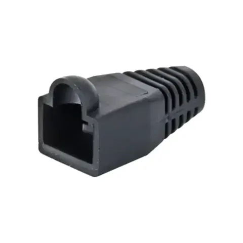 Modular Plug Boot, for category 5E and 6/6A EMT plugs, 5.5 mm max cable OD, 2400 per box, black