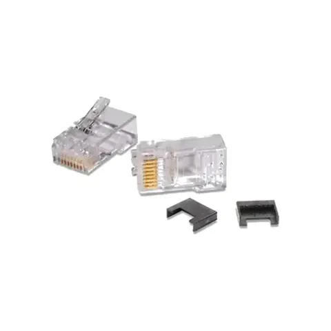 RJ45 Plug, Cat 5e UTP for Stranded Cable, 100/pack