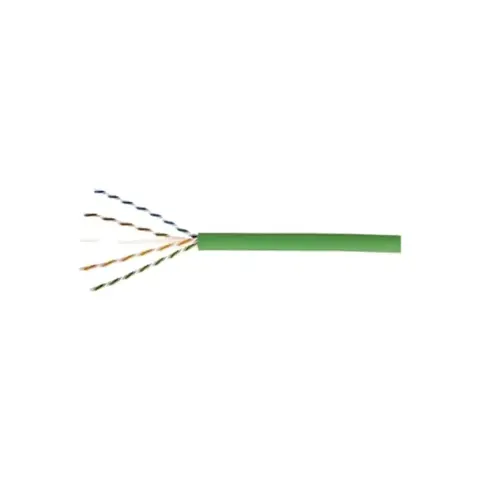 CS44ZC Category 6A U/UTP Cable,low smoke zero halogen, green jacket, 4 pair count, 1000 ft (305 m) length, CommPak box