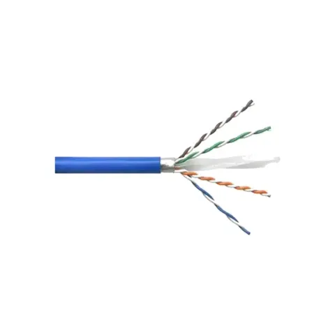 CS41ZB, ETL Verified Category 6A U/UTP Cable, low smoke zero halogen, blue jacket, 4 pair count, 1640 ft (500 m) length reel (EMEA)