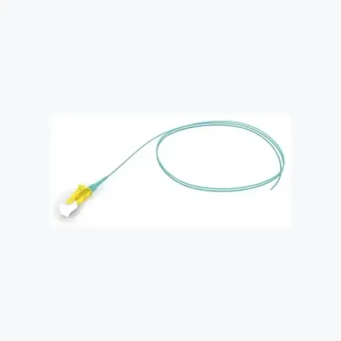 OM4 LC/UPC Keyed Yellow to Unconnectorized, Fiber Pigtail Simplex, 0.9 mm SBJ