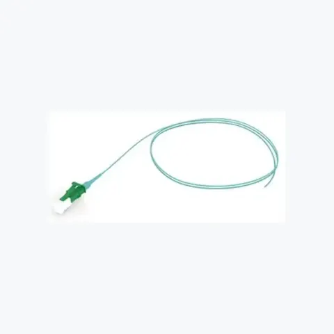 OM4 LC/UPC Keyed Green to Unconnectorized, Fiber Pigtail Simplex, 0.9 mm SBJ