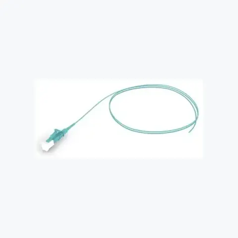 OM4 LC/UPC Keyed Aqua to Unconnectorized, Fiber Pigtail Simplex, 0.9 mm SBJ