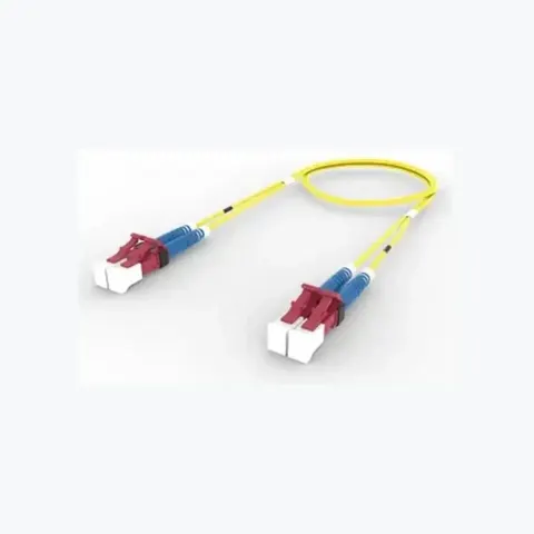 Singlemode LC/UPC Keyed Red to LC/UPC Keyed Red, Fiber Patch Cord, 1.6 mm Duplex, Plenum