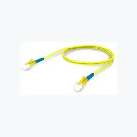 Singlemode LC/UPC Keyed Yellow to LC/UPC Keyed Yellow Fiber Patch Cord, 1.6 mm Simplex, Plenum