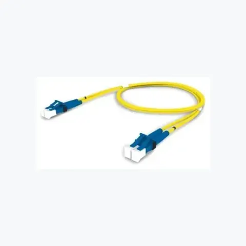 Singlemode LC/UPC Keyed Blue to LC/UPC Fiber Patch Cord, 1.6 mm Duplex, Plenum
