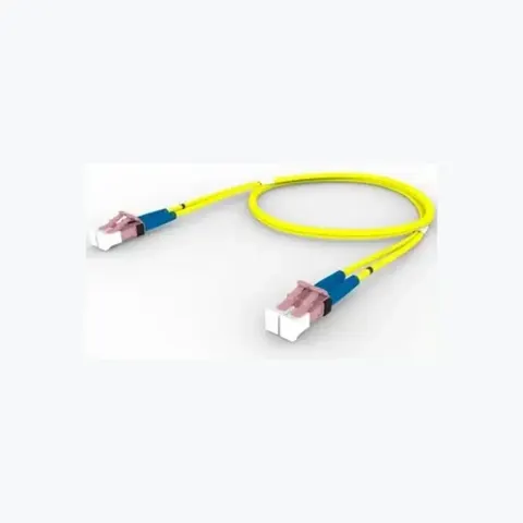Singlemode LC/UPC Keyed Rose to LC/UPC Keyed Rose Fiber Patch Cord, 1.6 mm Duplex, Plenum