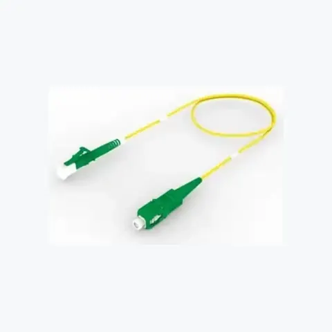 Singlemode LC APC to SC APC, Fiber Patch Cord, 1.6 mm Simplex, Plenum