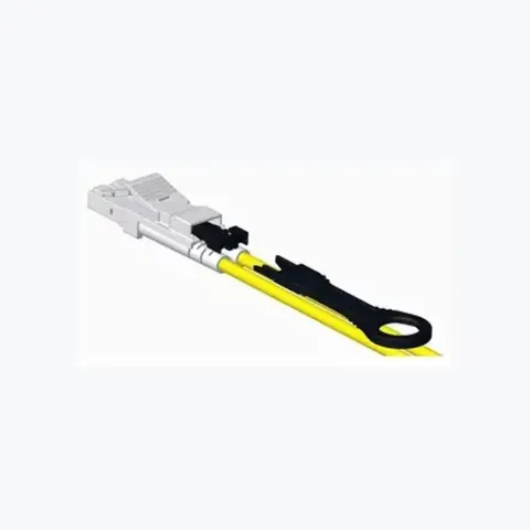 LazrSPEED 550 LC/UPC to LC/UPC, Fiber Patch Cord, 1.6 mm Duplex, Plenum, White (AC) Locking Clip