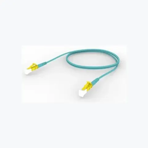 OM4 LC/UPC Keyed Yellow to LC/UPC Keyed Yellow Fiber Patch Cord, 1.6 mm Simplex, Plenum
