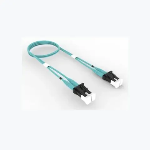 OM4 LC/UPC to LC/UPC, Fiber Patch Cord, 1.6 mm Duplex, Plenum