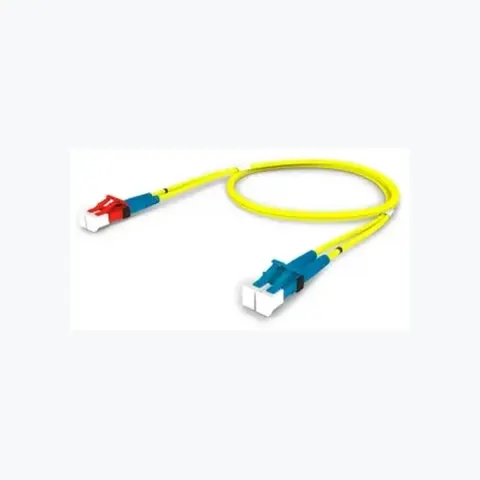Singlemode LC/UPC Keyed Red to LC/UPC, Fiber Patch Cord, 1.6 mm Duplex, Riser
