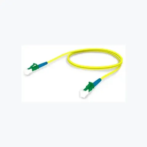 Singlemode LC/UPC Keyed Green to LC/UPC Keyed Green Fiber Patch Cord, 1.6 mm Simplex, Riser