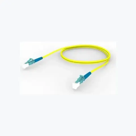 Singlemode LC/UPC Keyed Aqua to LC/UPC Keyed Aqua Fiber Patch Cord, 1.6 mm Simplex, Riser
