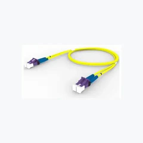 Singlemode LC/UPC Keyed Violet to LC/UPC Keyed Violet Fiber Patch Cord, 1.6 mm Duplex, Riser