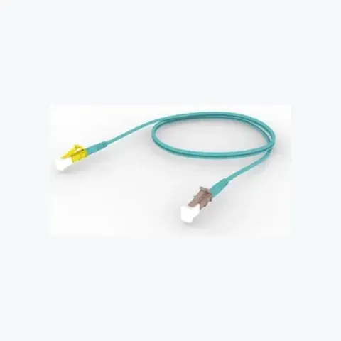 OM4 LC/UPC Keyed Yellow to LC/UPC Fiber Patch Cord, 1.6 mm Simplex, Riser