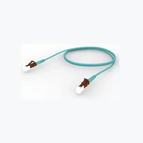 OM4 LC/UPC Keyed Brown to LC/UPC Keyed Brown Fiber Patch Cord, 1.6 mm Simplex, Riser
