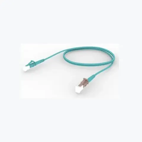 OM4 LC/UPC Keyed Aqua to LC/UPC Fiber Patch Cord, 1.6 mm Simplex, Riser