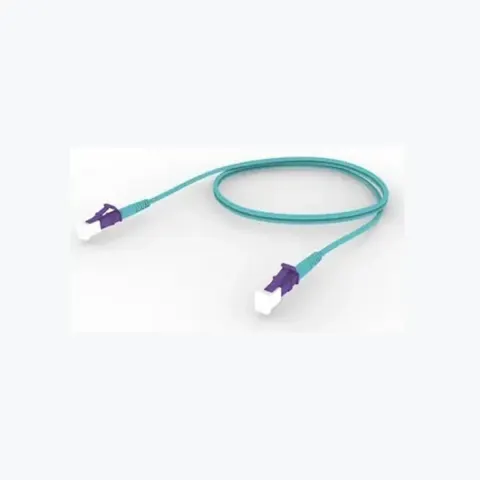 OM4 LC/UPC Keyed Violet to LC/UPC Keyed Violet Fiber Patch Cord, 1.6 mm simplex, riser