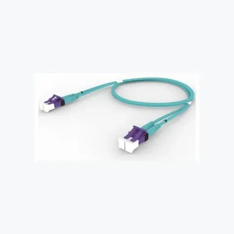 LazrSPEED 550 LC/UPC Keyed Violet to LC/UPC Keyed Violet, Fiber Patch Cord, 1.6 mm duplex, riser