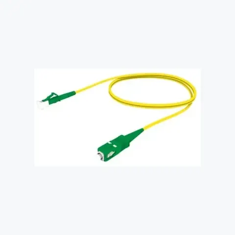 Singlemode LC/APC to SC/APC, Fiber Patch Cord, 1.6 mm Simplex, Low Smoke Zero Halogen (LSZH)