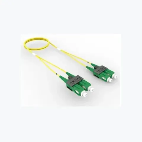 Singlemode SC APC to SC APC, Fiber Patch Cord, 1.6 mm Duplex, Low Smoke Zero Halogen (LSZH)