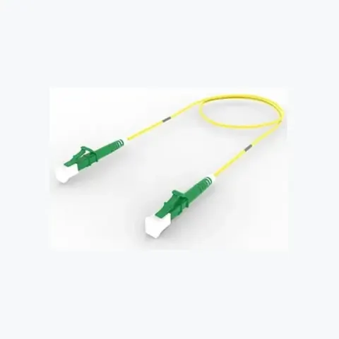 Ultra Low Loss Singlemode, LC/APC to LC/APC, Fiber Patch Cord, 1.6 mm Simplex, Plenum