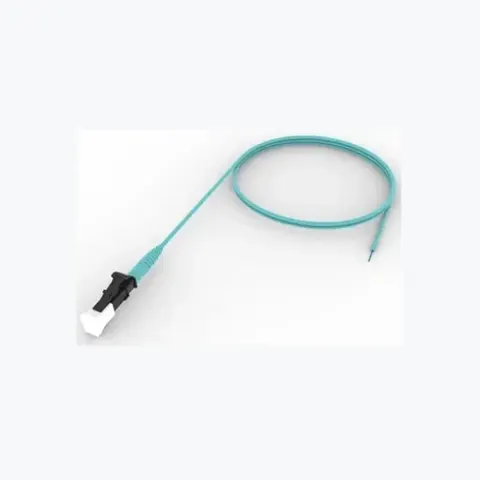 Ultra Low Loss (ULL) OM4 LC/UPC to Unconnectorized, 1.6 mm Simplex Fiber Pigtail, Low Smoke Zero Halogen (LSZH)