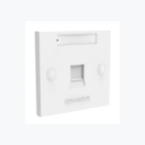 FPS-BS-1P-W, 1-Port Shuttered Faceplate, White