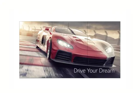 55 inch Video Wall Display, 500 nits, 1.8mm bezel, webOS