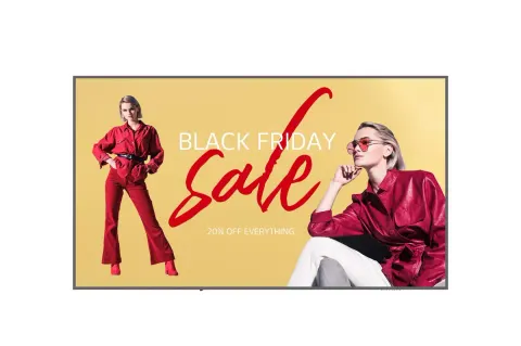 98 inch Digital Signage Display, UHD, 500 nits, 16x7