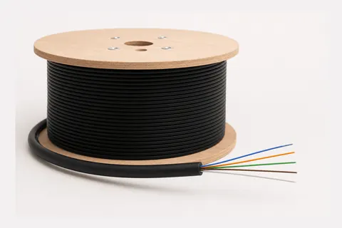 Fiber Outdoor 12F ECSS Armored OS2 9/125 Loose Tube Gel-filled, Black