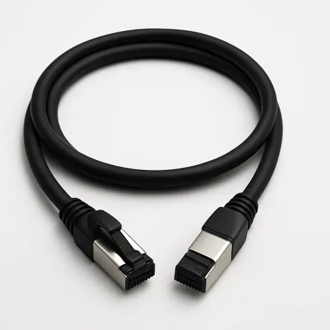Cat 6A S/FTP LSZH Patch Cord (NETCONNECT 10G) · black · 34 m