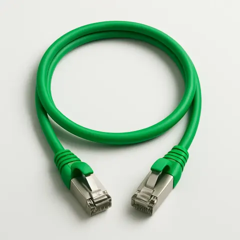 Cat 6A S/FTP LSZH Patch Cord (NETCONNECT 10G) · green · 67 m