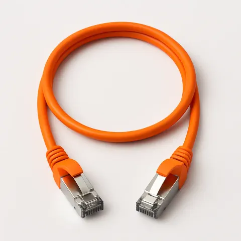 Cat 6A S/FTP LSZH Patch Cord (NETCONNECT 10G) · orange · 34 m