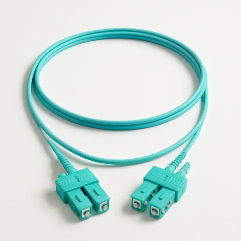 OM4 SC/UPC to SC/UPC, Fiber Patch Cord, 1.6 mm Duplex, Riser
