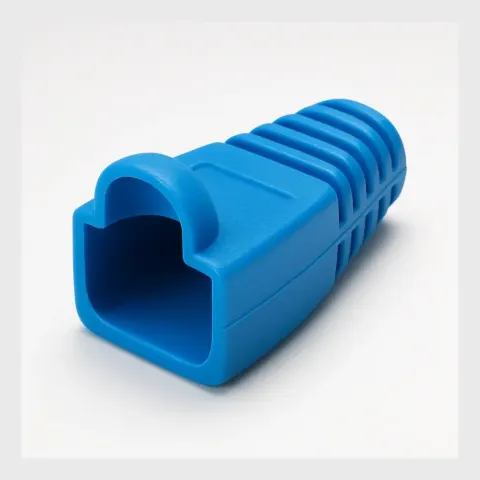 Modular Plug Snagless Boot for Category 5e and 5 Plugs, 5.71 mm, blue