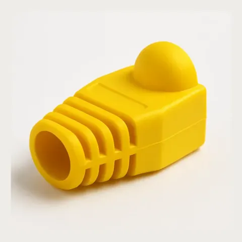 Modular Plug Snagless Boot for Category 5e and 5 Plugs, 5.71 mm, yellow