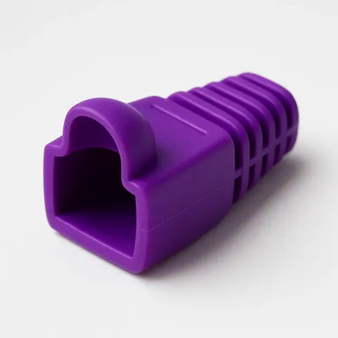 Modular Plug Snagless Boot for Category 5e and 5 Plugs, 5.71 mm, violet