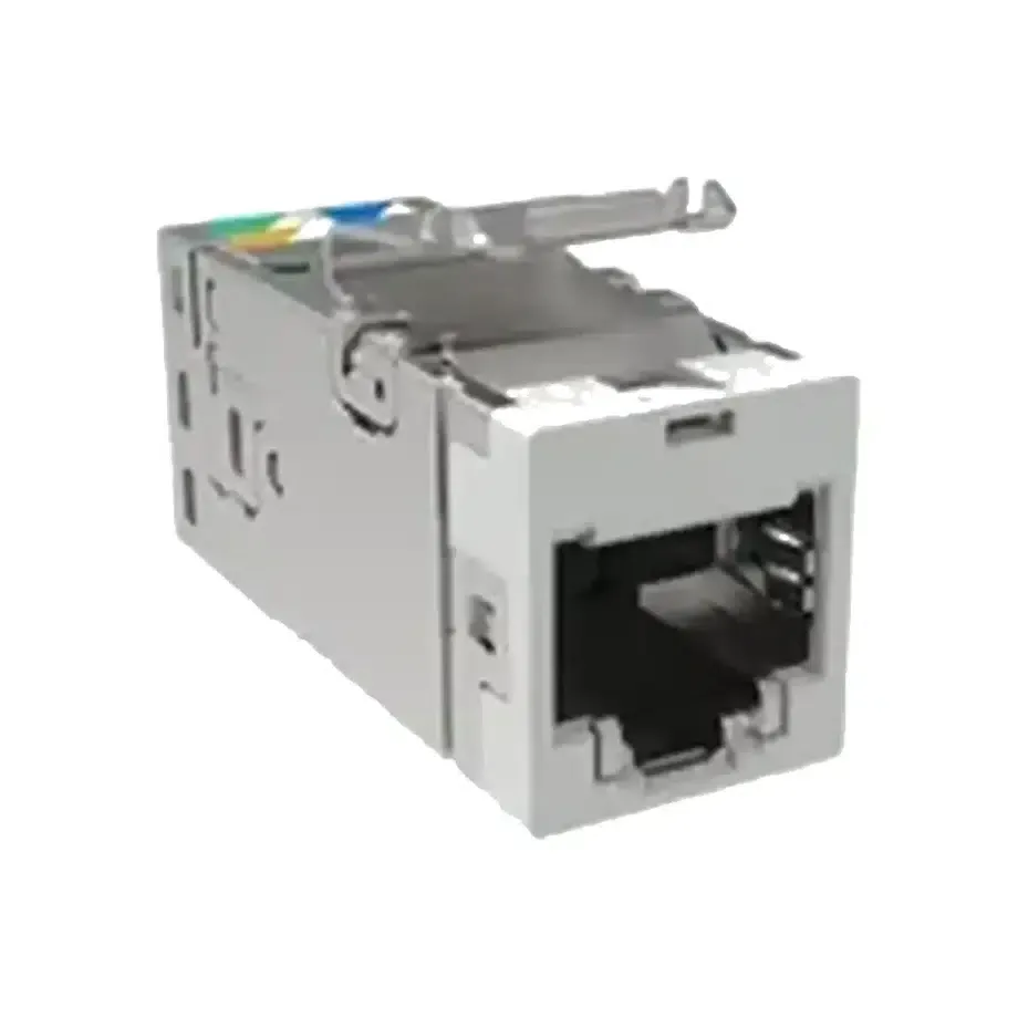 SLX Series Cat 6A Shielded Keystone Jack, Grey