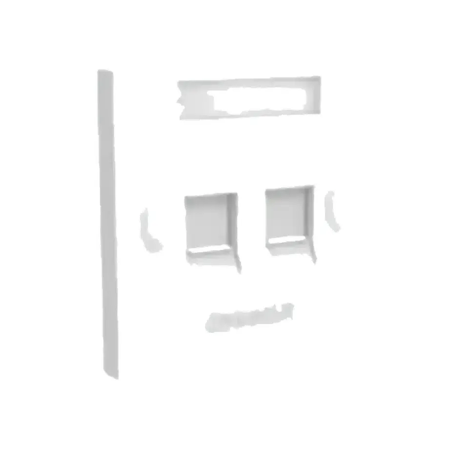 2-Port Single Gang Standard Faceplate, White